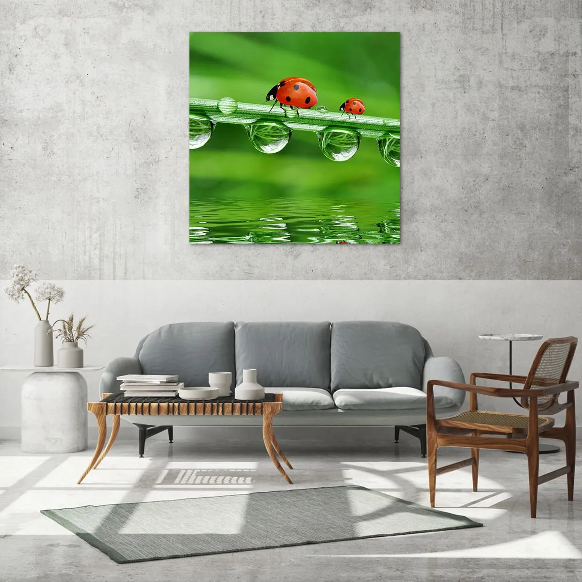 Obraz na szkle - W drodze całe lato - 70x70 cm