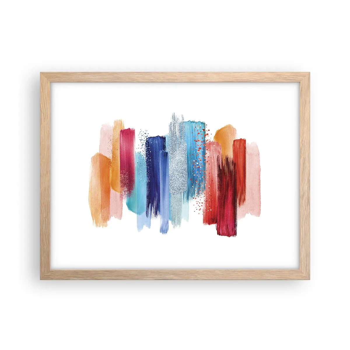 Plakat w ramie jasny dąb - W górę i w dół - 40x30 cm