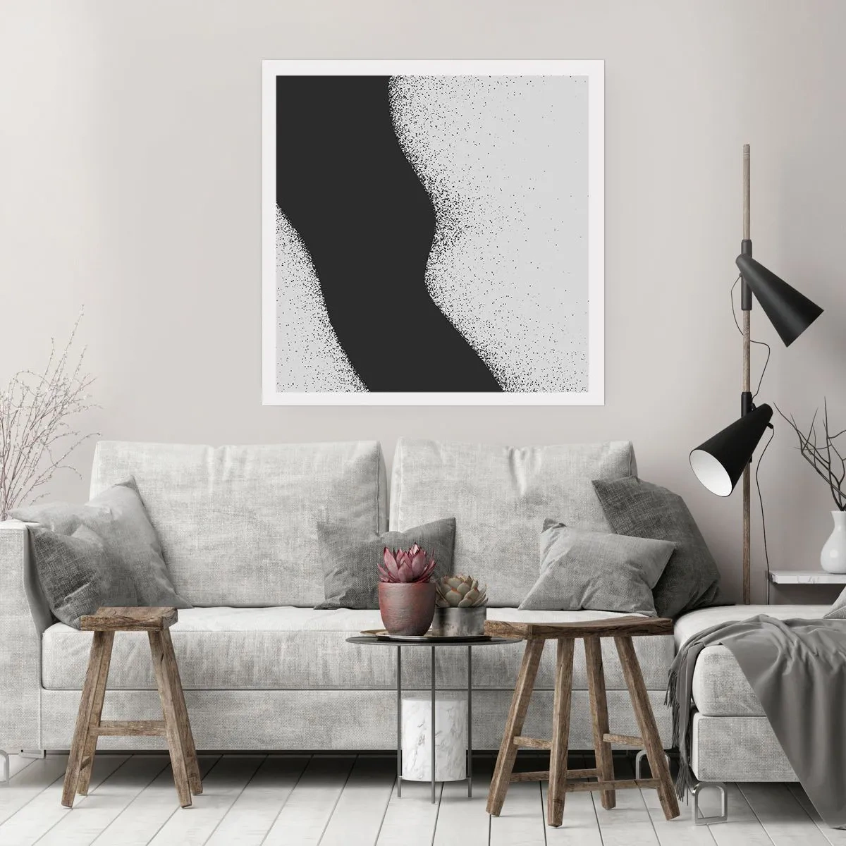 Plakat - Płynna równowaga - 30x30 cm