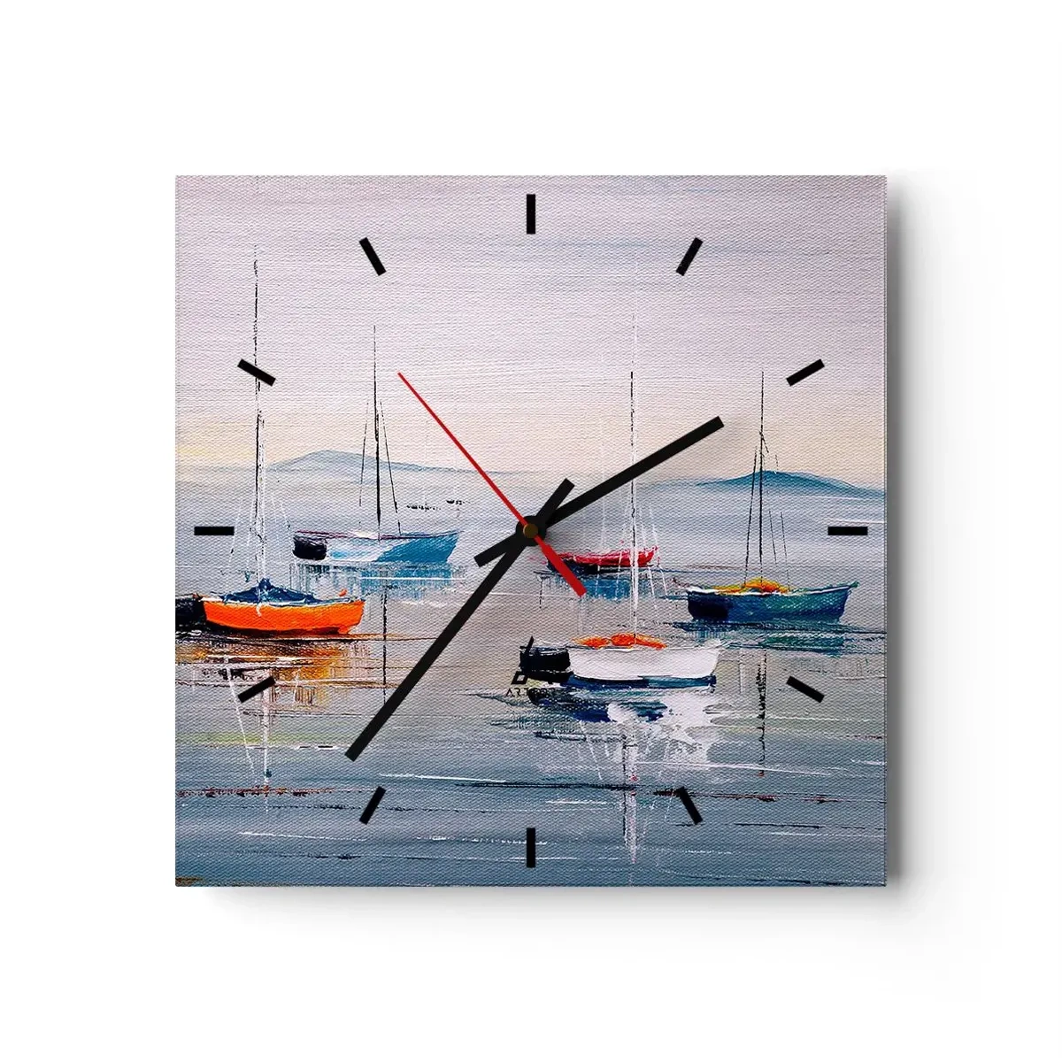 Zegar ścienny - Zasłużony odpoczynek - 40x40 cm