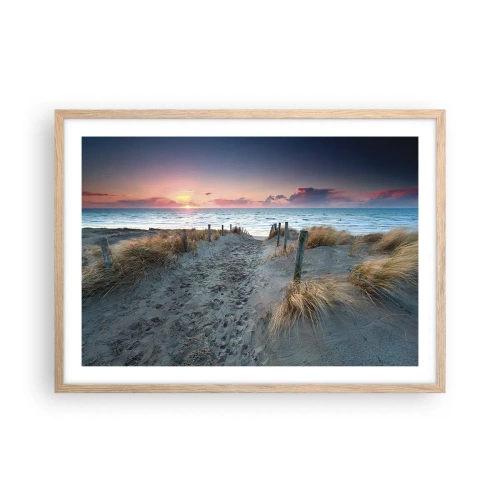 Plakat w ramie jasny dąb - Rozlałeś tęczę blasków promienistą… - 70x50 cm