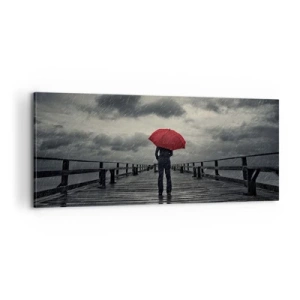 Obraz na płótnie - To nic, że pada - 100x40 cm