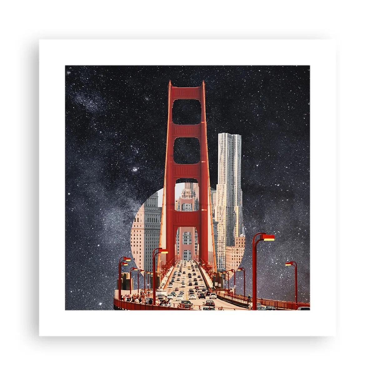 Plakat - Zawsze w centrum - 40x40 cm