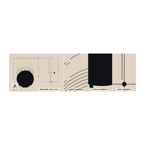 Fototapeta Próbka Standard Eco - Sprężysta i dynamiczna kompozycja - Geometryczny, Minimalizm, Estetyczny - 100x30 cm