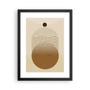 Plakat w czarnej ramie - O pochodzeniu figur geometrycznych - 30x40 cm