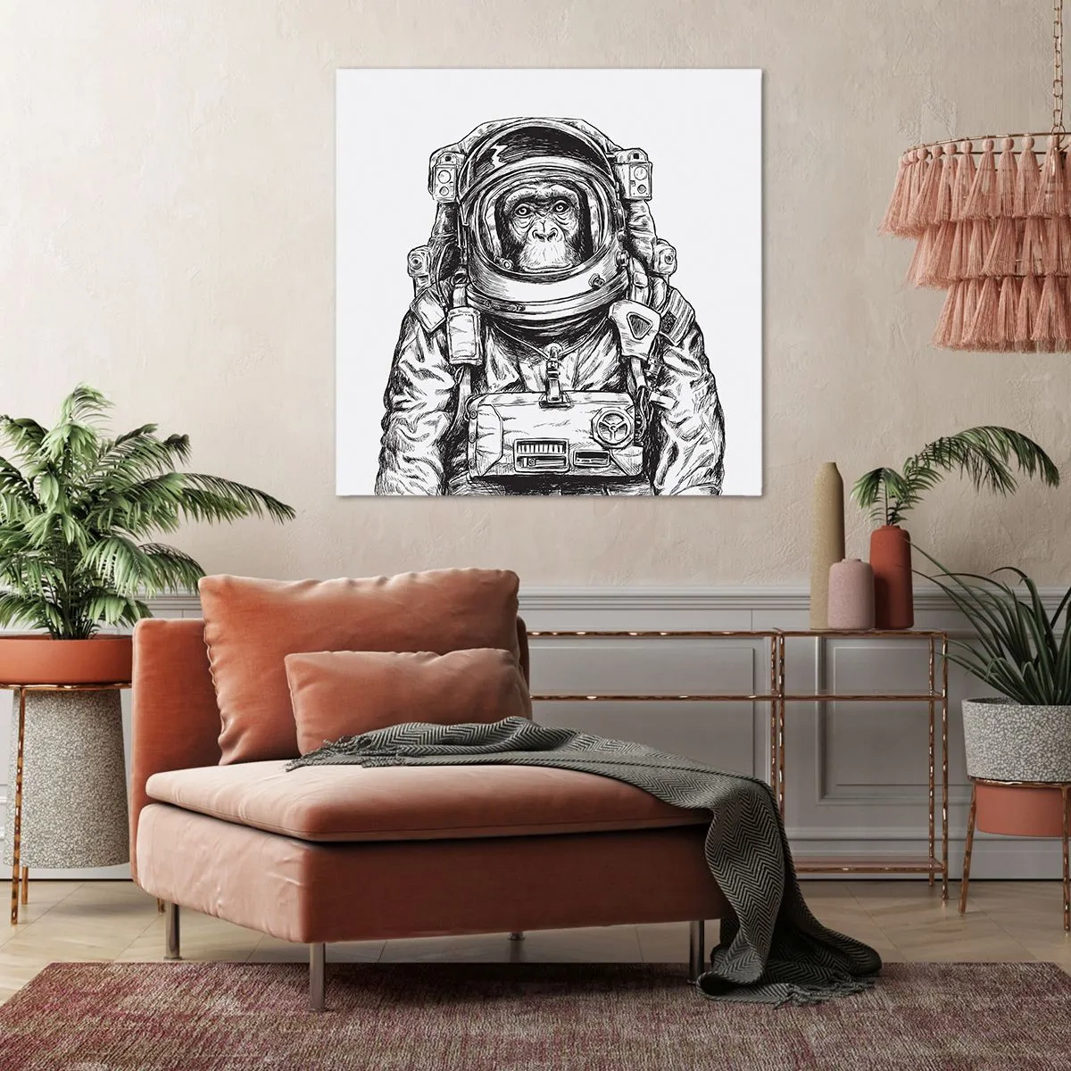 Obraz na płótnie - Alternatywna ewolucja - 50x50 cm