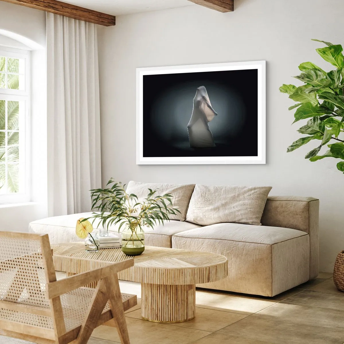 Plakat w białej ramie - Ukryte pragnienia - 100x70 cm