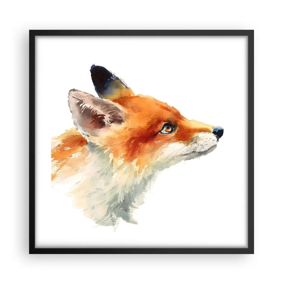 Plakat w czarnej ramie - Ostrożności nigdy za wiele - 50x50 cm