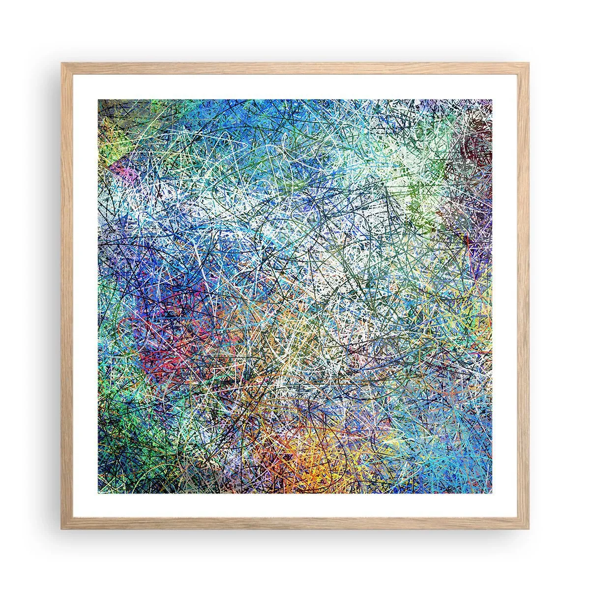 Plakat w ramie jasny dąb - To nie takie proste - 60x60 cm