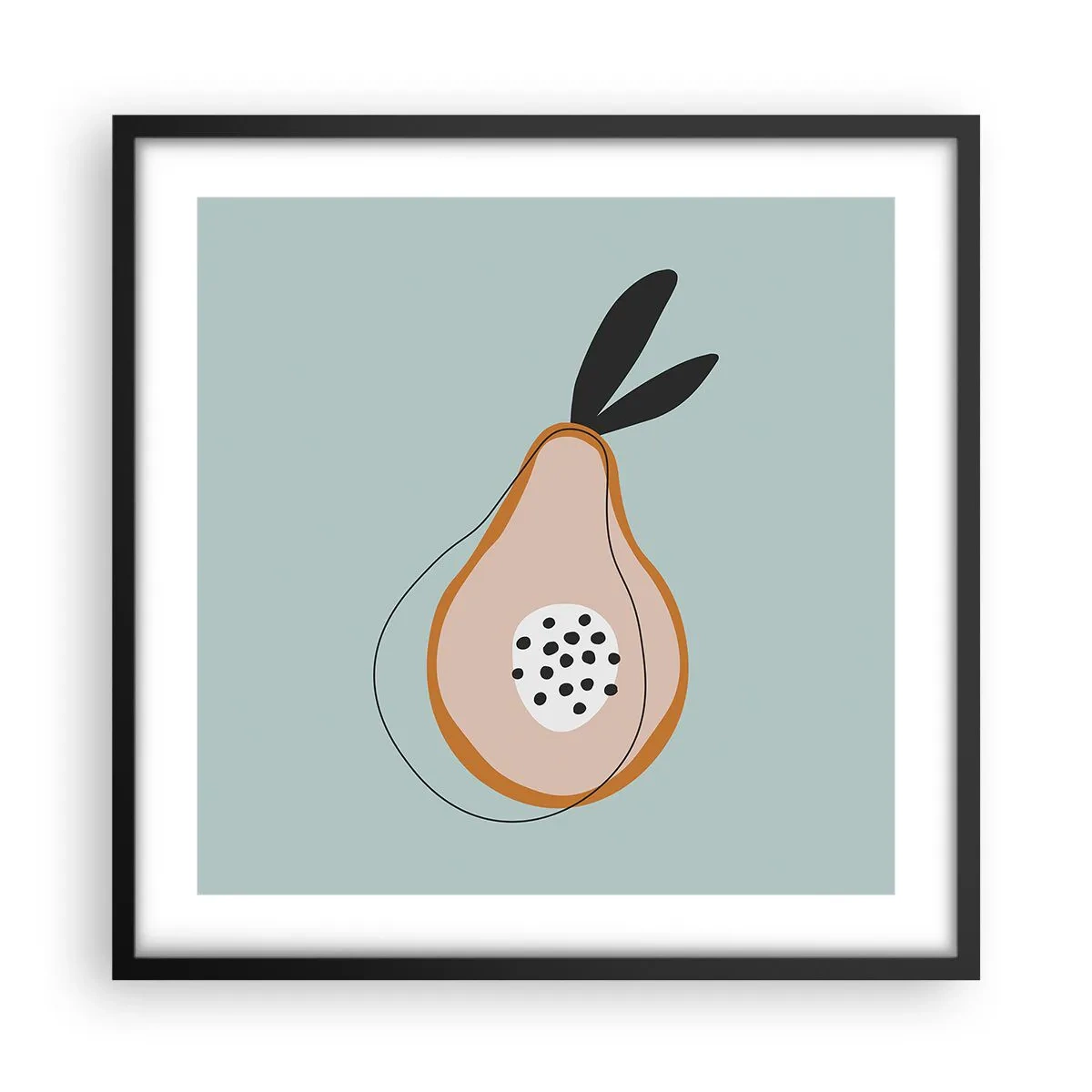 Plakat w czarnej ramie - Przeniknąć w naturę rzeczy - 50x50 cm