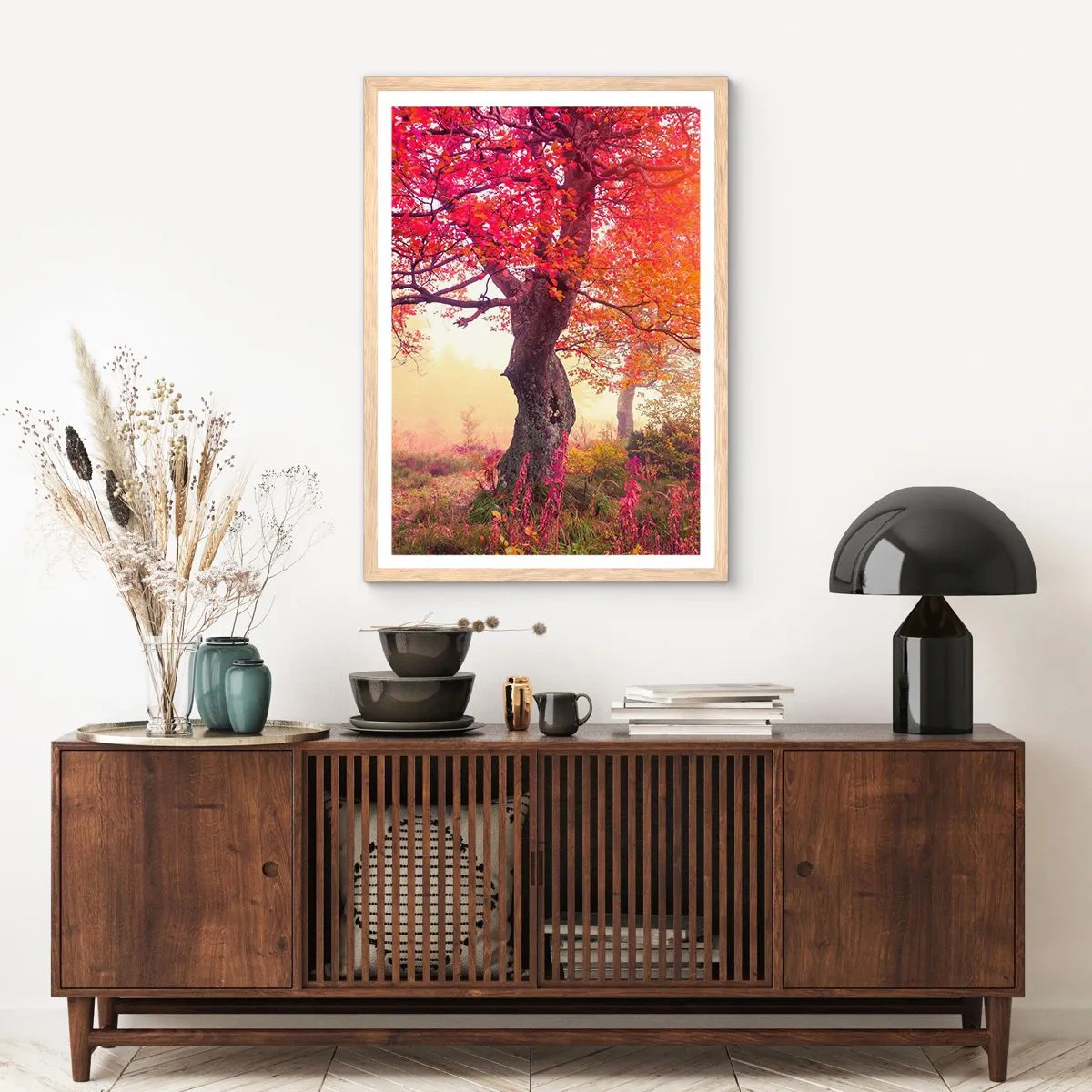 Plakat w ramie jasny dąb - Szał rozkwitu - 61x91 cm