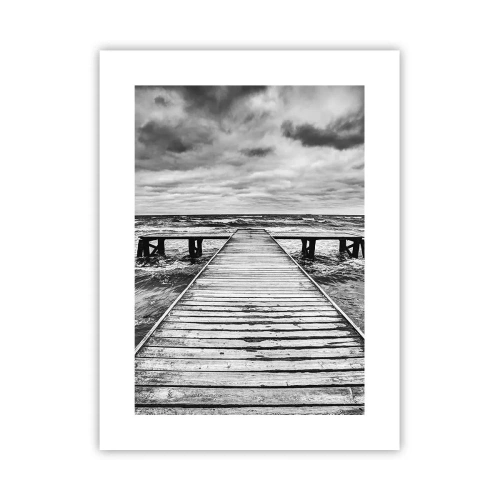 Plakat - Czekam na wiatr, co rozgoni… - 30x40 cm