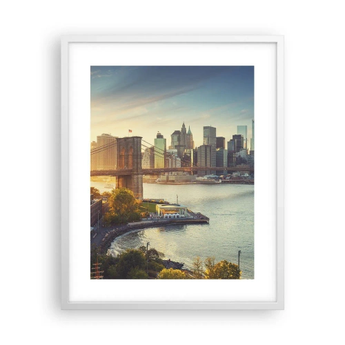 Plakat w białej ramie - Wielkomiejski świt - 40x50 cm