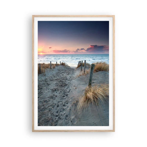 Plakat w ramie jasny dąb - Rozlałeś tęczę blasków promienistą… - 70x100 cm