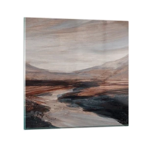 Obraz na szkle -  Spokojna dolina - 40x40 cm