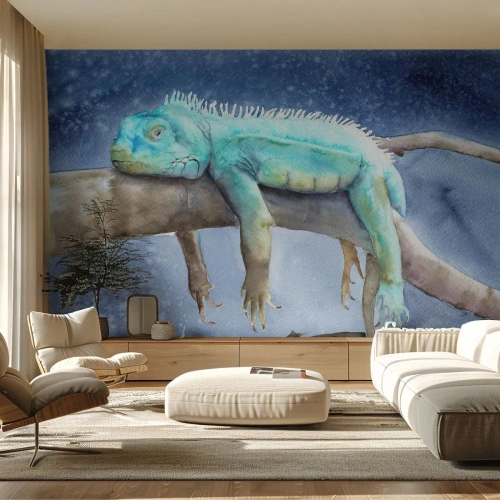 Fototapeta Premium Sand - Jest dobrze! - Kameleon, Zwierzę, Lenistwo - 400x280 cm
