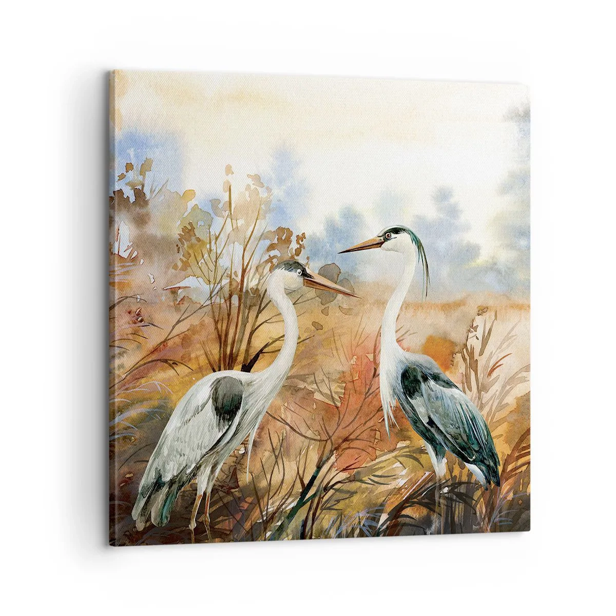 Obraz na płótnie - Dokąd jesienią? - 60x60 cm