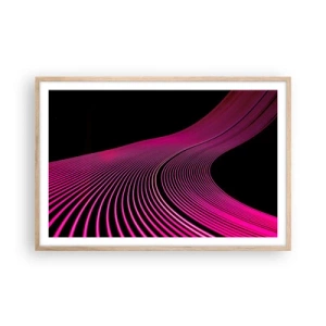 Plakat w ramie jasny dąb - Aleja światła - 91x61 cm