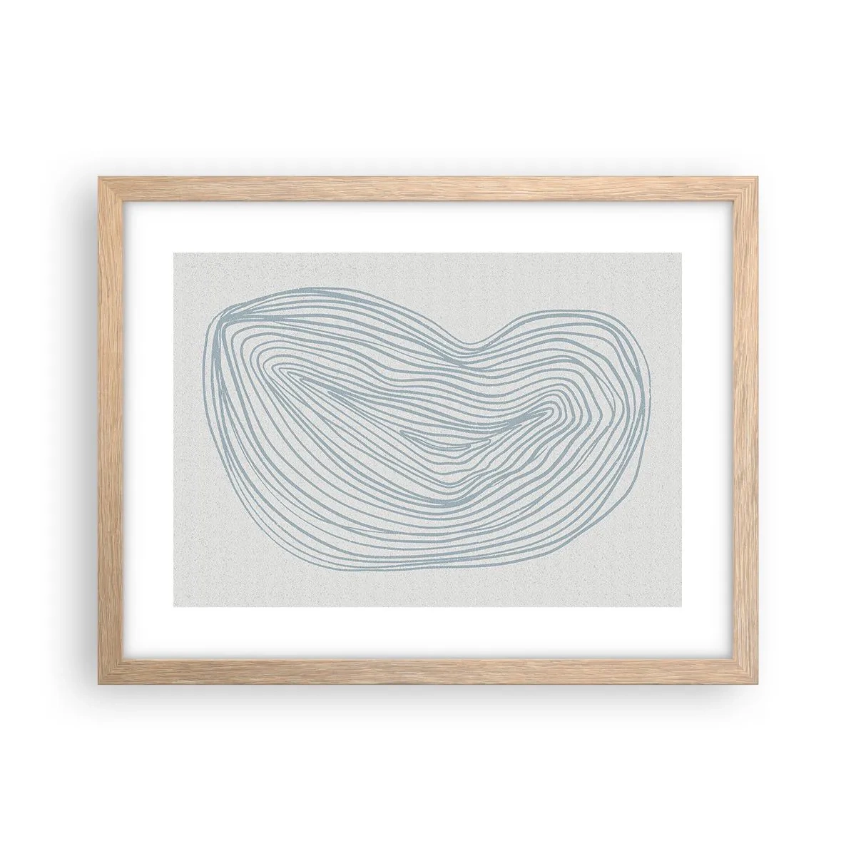 Plakat w ramie jasny dąb - Uśmiech kropli - 40x30 cm