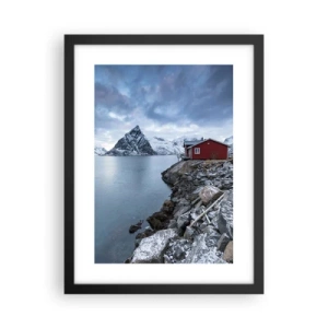 Plakat w czarnej ramie - Skandynawskie zacisze - 30x40 cm