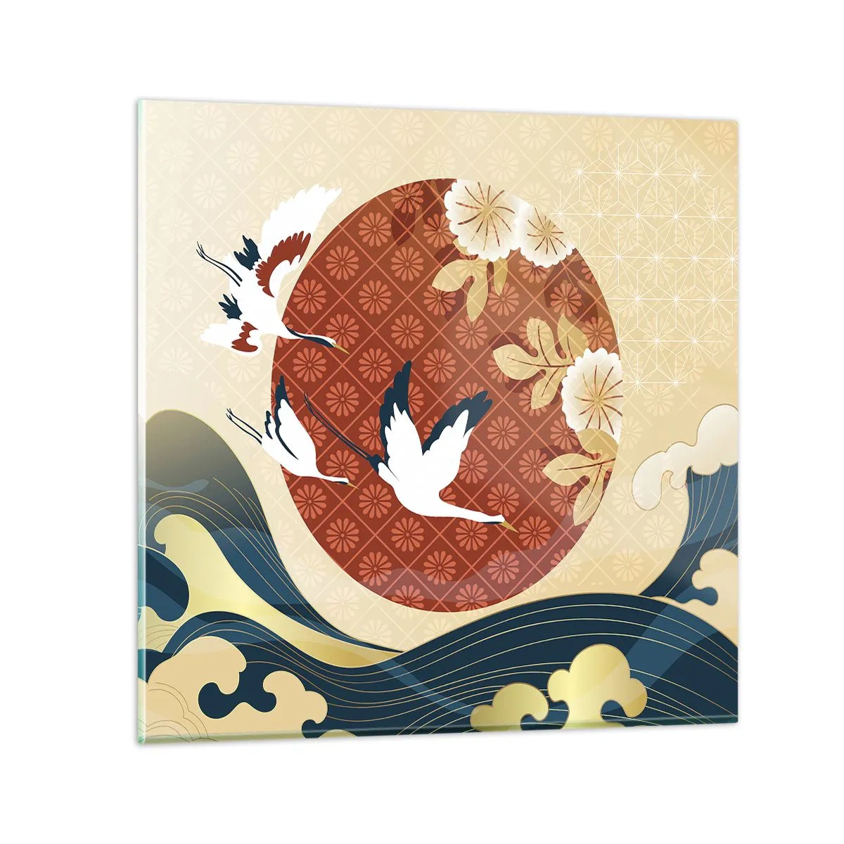 Obraz na szkle - Japońska baśń - 40x40 cm