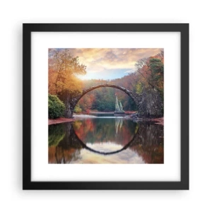 Plakat w czarnej ramie - Po drugiej stronie lustra - 30x30 cm