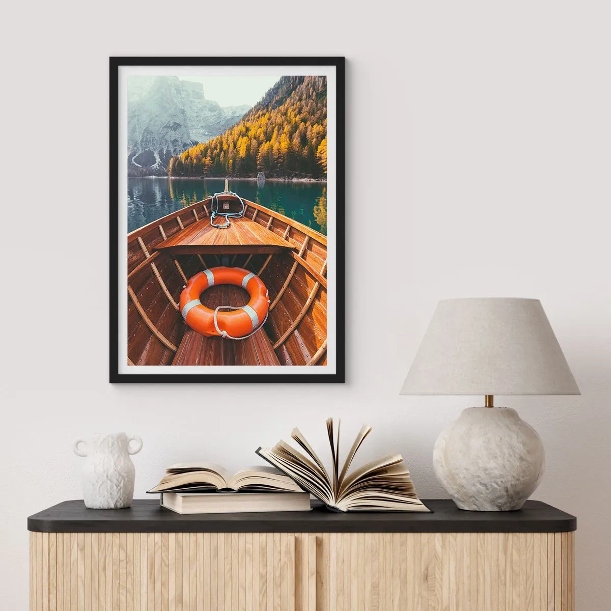 Plakat w czarnej ramie - Górska wycieczka - 61x91 cm
