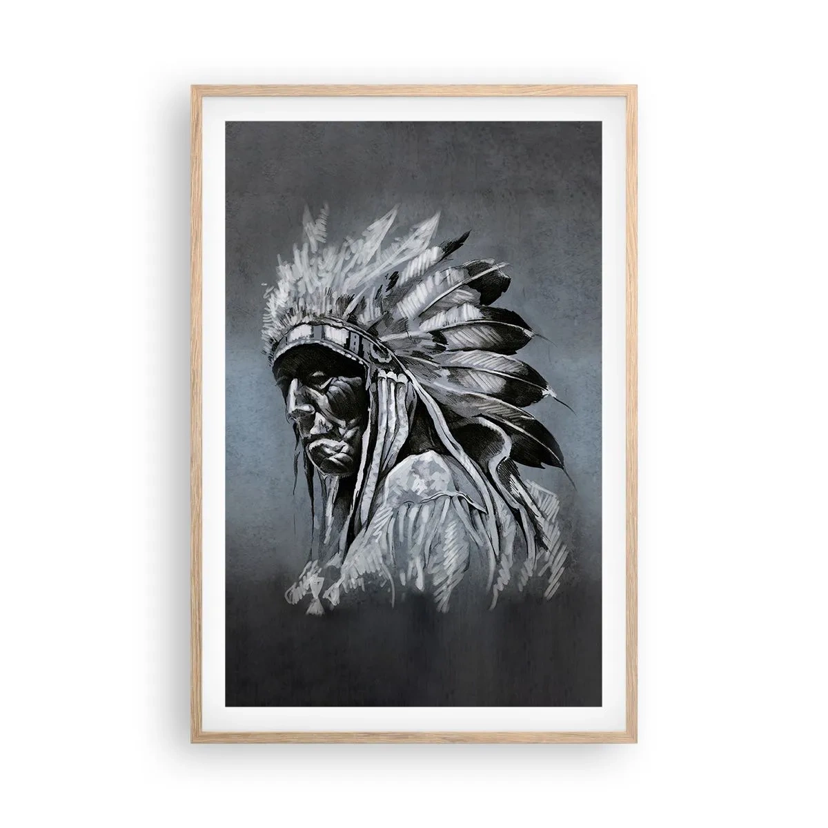 Plakat w ramie jasny dąb - Powrót do korzeni - 61x91 cm