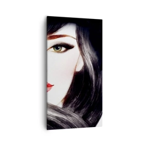 Obraz na płótnie - Szafirowe spojrzenie - 55x100 cm