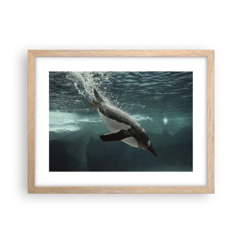 Plakat w ramie jasny dąb - Witaj w moim świecie - 40x30 cm