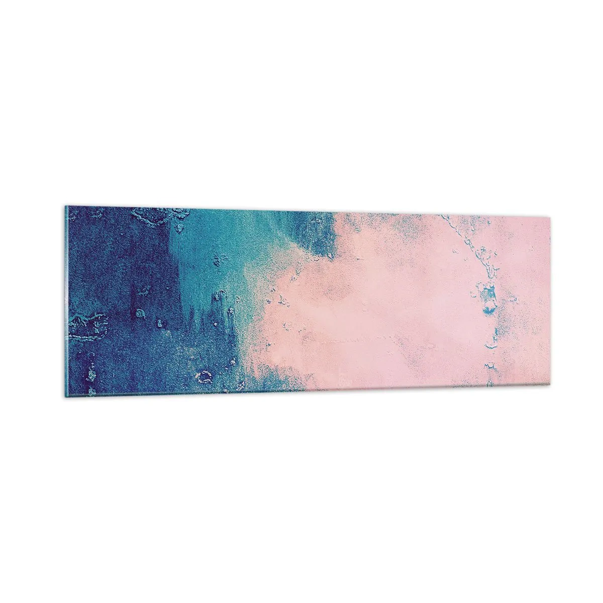 Obraz na szkle - Błękitne objęcia - 90x30 cm