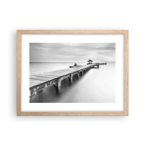 Plakat w ramie jasny dąb - W siną dal - 40x30 cm