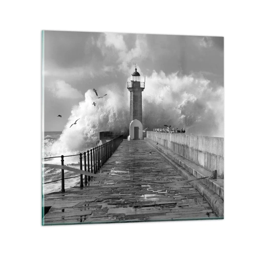 Obraz na szkle - Nieustraszona - 60x60 cm