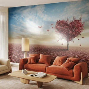 Fototapeta Premium Sand - Pokochaj też jesień - Krajobraz, Grafika, Drzewo - 500x350 cm