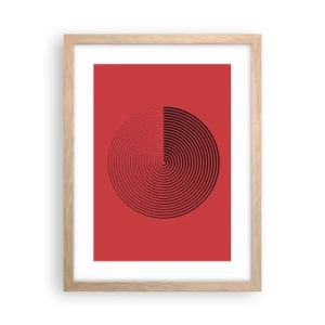 Plakat w ramie jasny dąb - Ruch kolisty - 30x40 cm