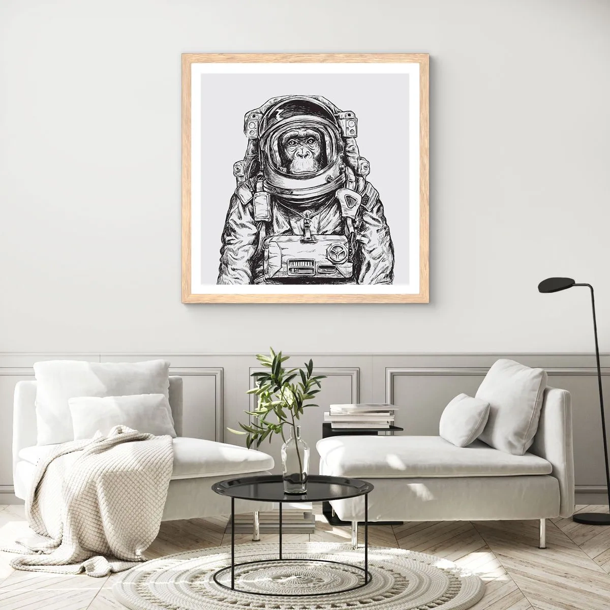 Plakat w ramie jasny dąb - Alternatywna ewolucja - 50x50 cm