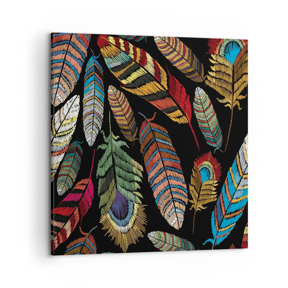 Obraz na płótnie - Ptasi karnawał - 50x50 cm