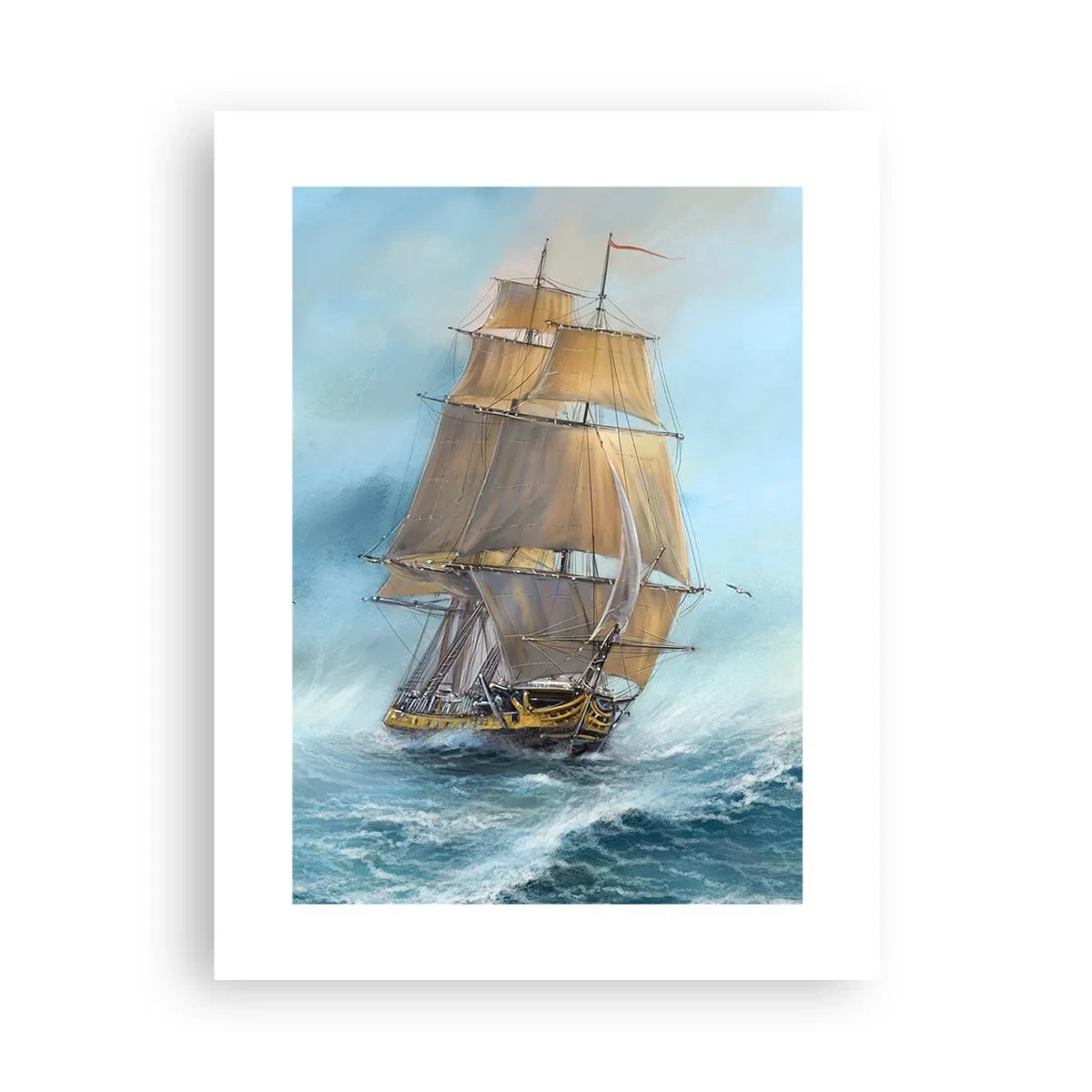 Plakat - Mknący po falach - 30x40 cm