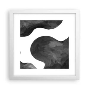 Plakat w białej ramie - Droga Mleczna - 30x30 cm