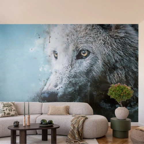 Fototapeta Samoprzylepna Deluxe Sticker - Poznaj wilczą duszę - Zwierzęta, Wilk, Drapieżnik - 400x280 cm