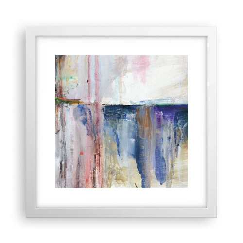 Plakat w białej ramie - Barwne wrażenia i skojarzenia - 30x30 cm