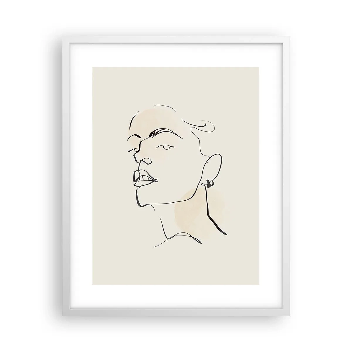 Plakat w białej ramie - Dumne spojrzenie - 40x50 cm