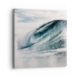 Obraz na płótnie - Wodny szczyt - 40x40 cm