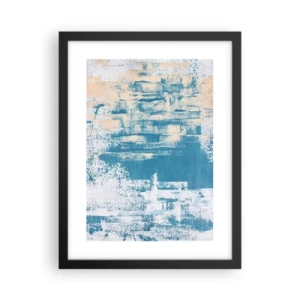 Plakat w czarnej ramie - Przez lodowy sopel - 30x40 cm