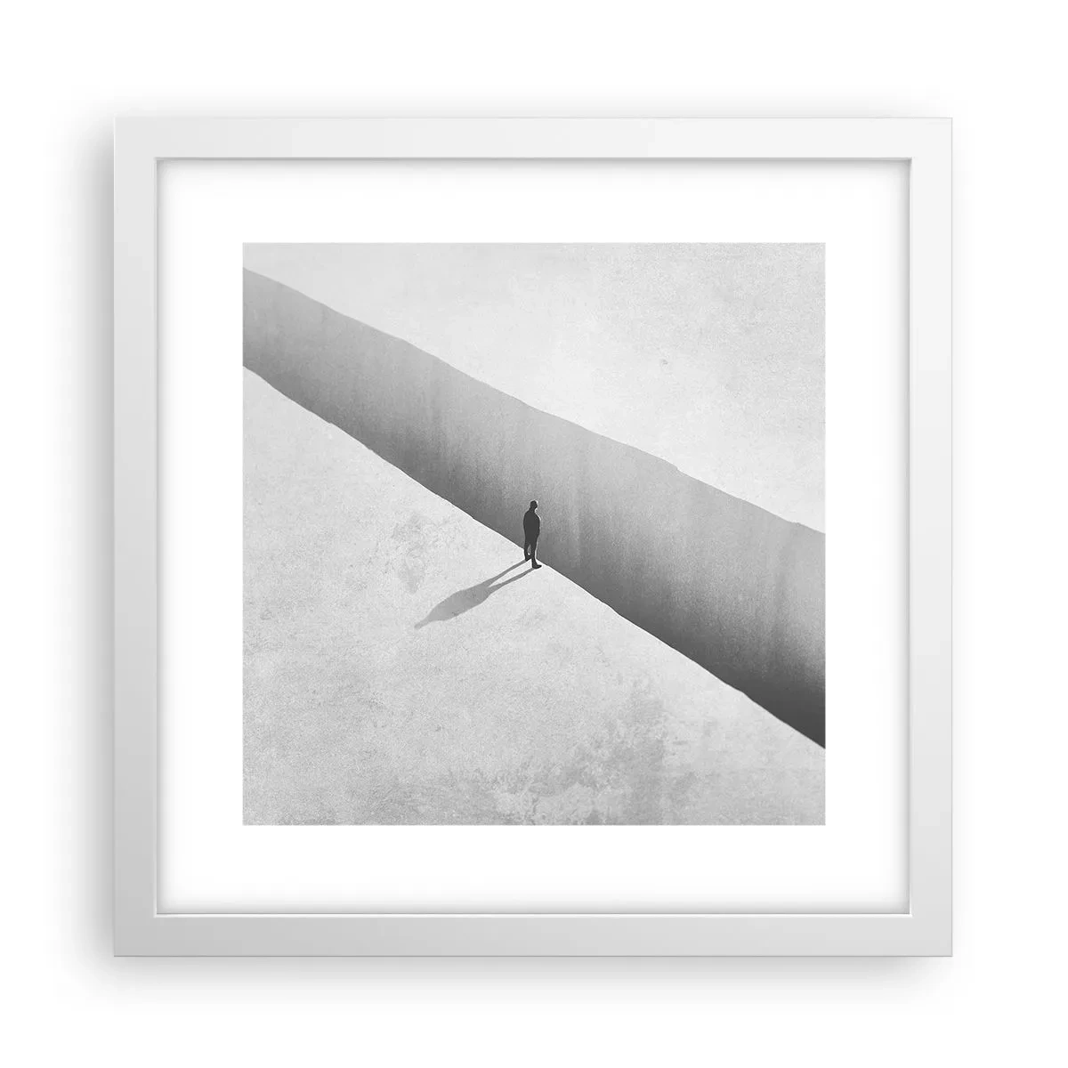 Plakat w białej ramie - Jasny cel - 30x30 cm