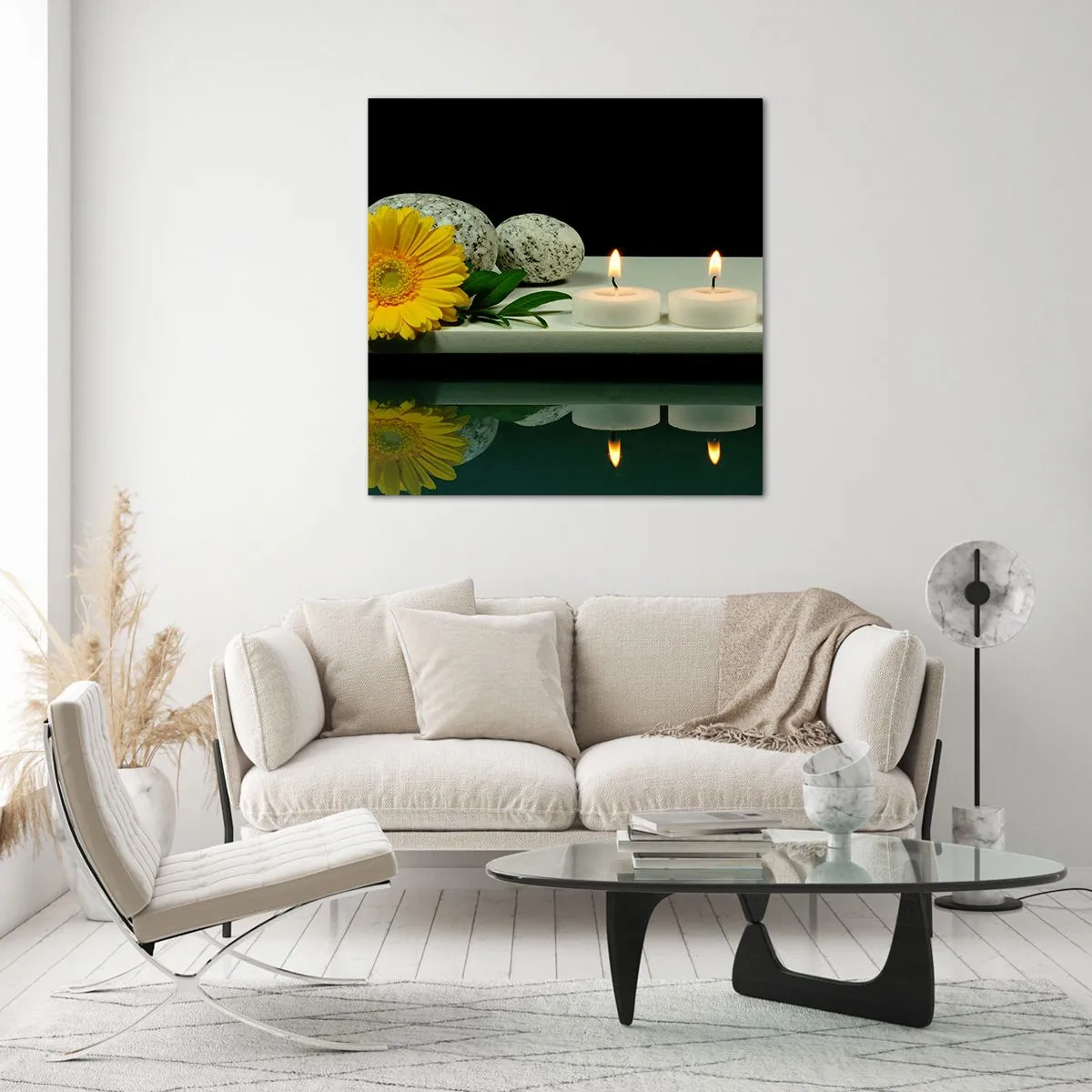 Obraz na szkle - Ukojenie zmysłów - 30x30 cm