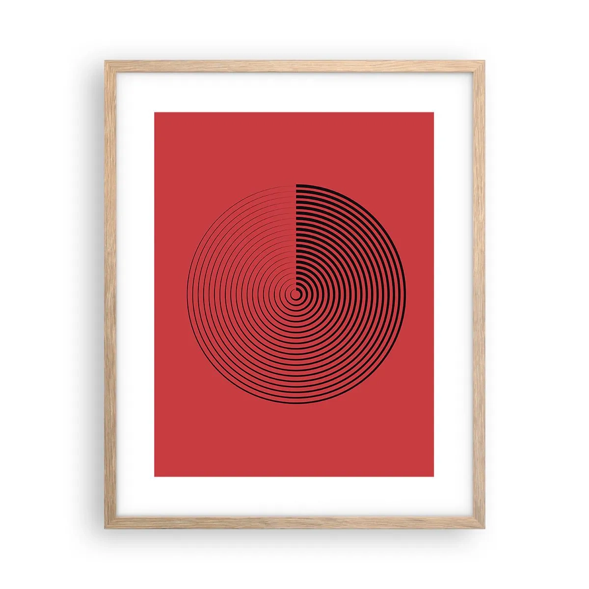 Plakat w ramie jasny dąb - Ruch kolisty - 40x50 cm