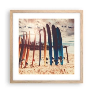 Plakat w ramie jasny dąb - Dobranoc, do jutra - 40x40 cm