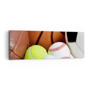 Obraz na płótnie - Łączy nas piłka! - 90x30 cm