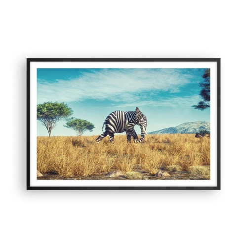 Plakat w czarnej ramie - Szarość już niemodna - 91x61 cm